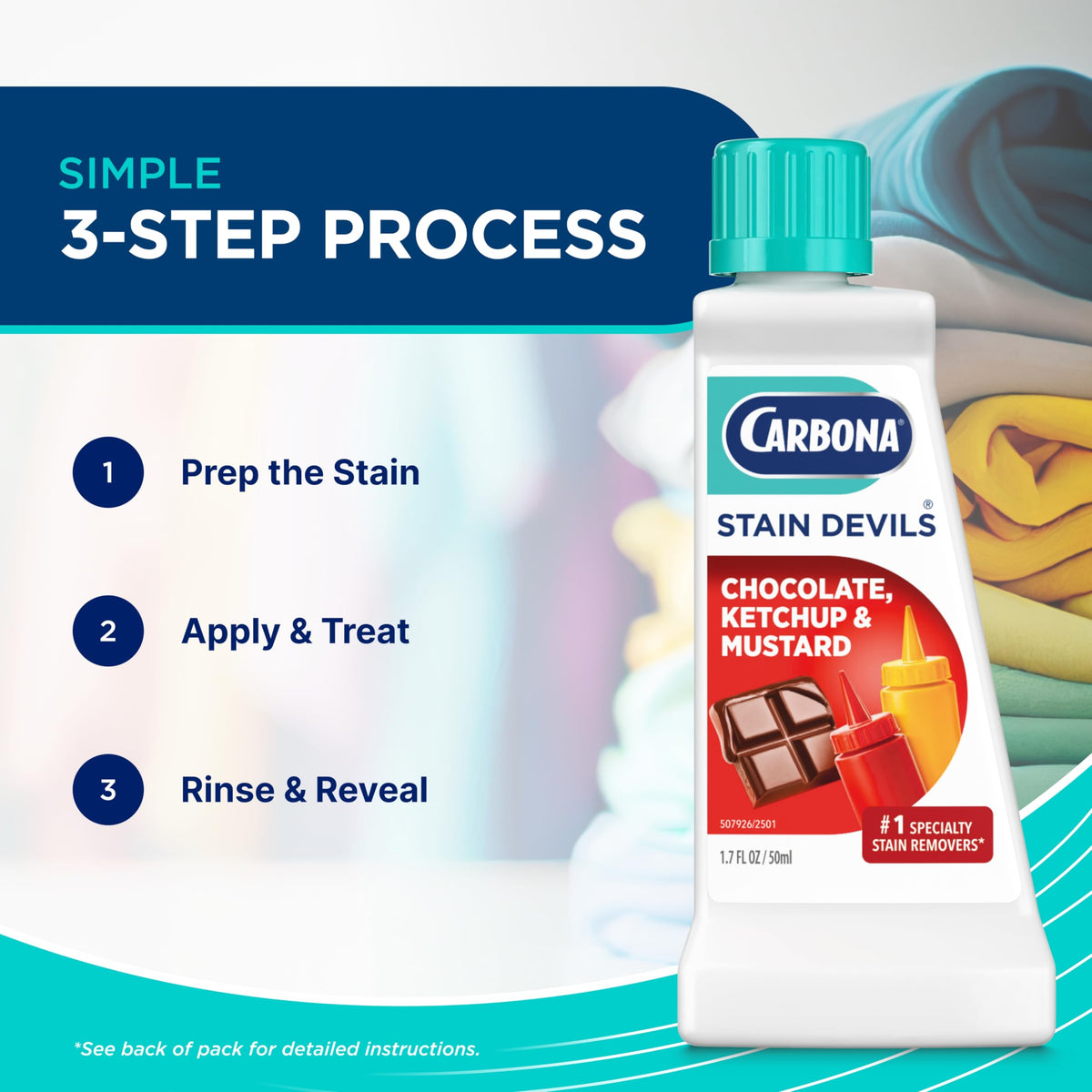 Carbona Stain Devils® #2 | Ketchup, Mustard & Chocolate | Professional Strength
