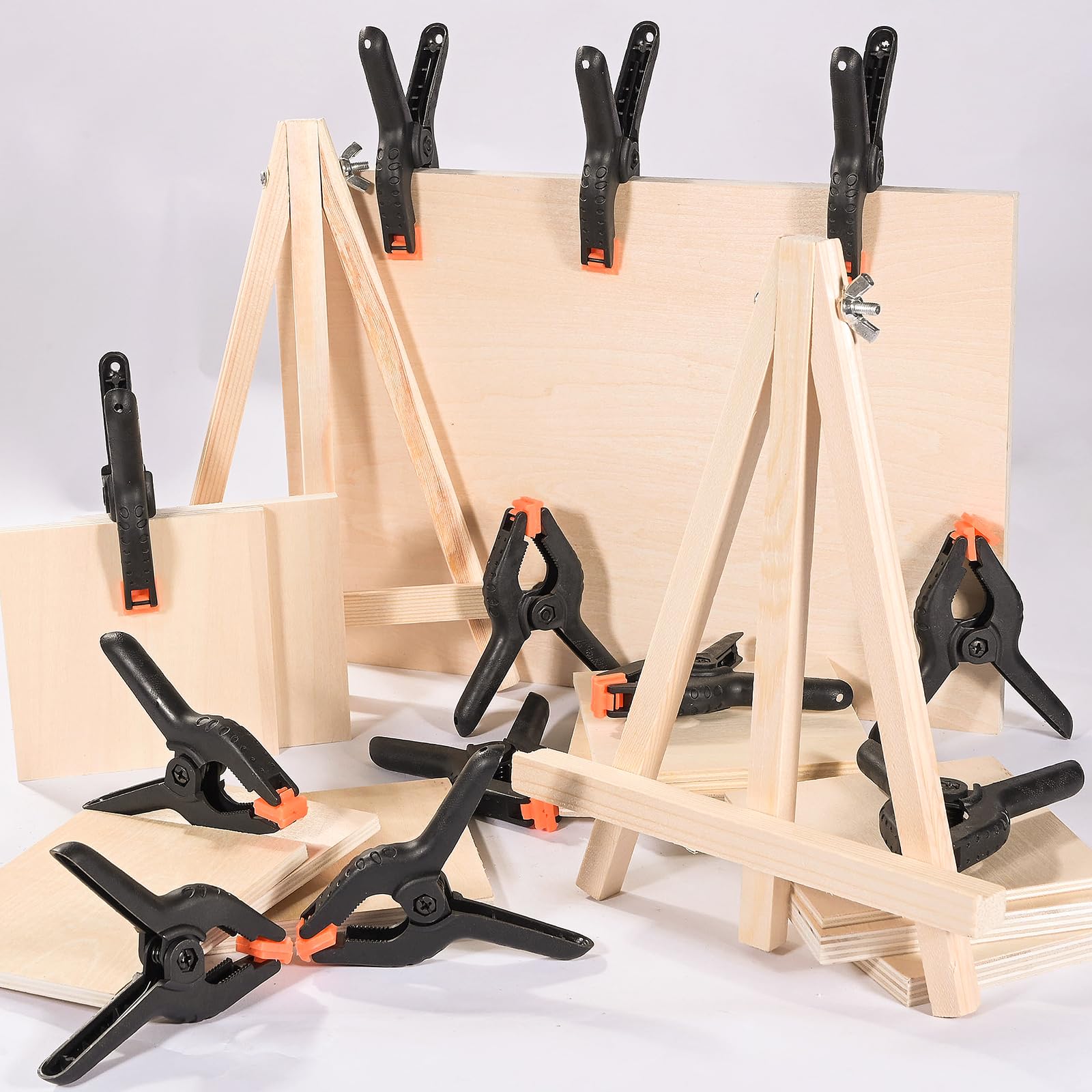 Rondauno Spring Clamps 12 Pack, 3.5 inch Spring Clips for Crafts & Professional