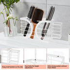 ziroland Elegant White Wall Mounted Hair Dryer Holder - Stylish Bathroom