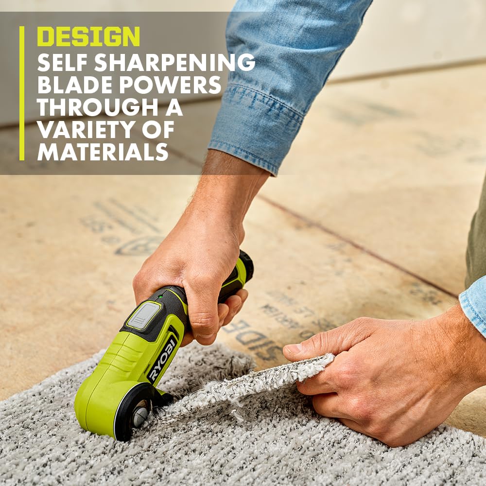 RYOBI USB Lithium Compact Scrubber Kit with 2.0 Ah Battery, USB Charging Cord,