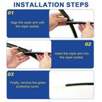 2 wipers Replacement for MBZ 2013-2010 E350 E550 E63 AMG/2013-2012