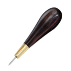 WUTA Stitching Awl Diamond Shape Awl Ebony Blackwood Handle Leather Craft Sewing