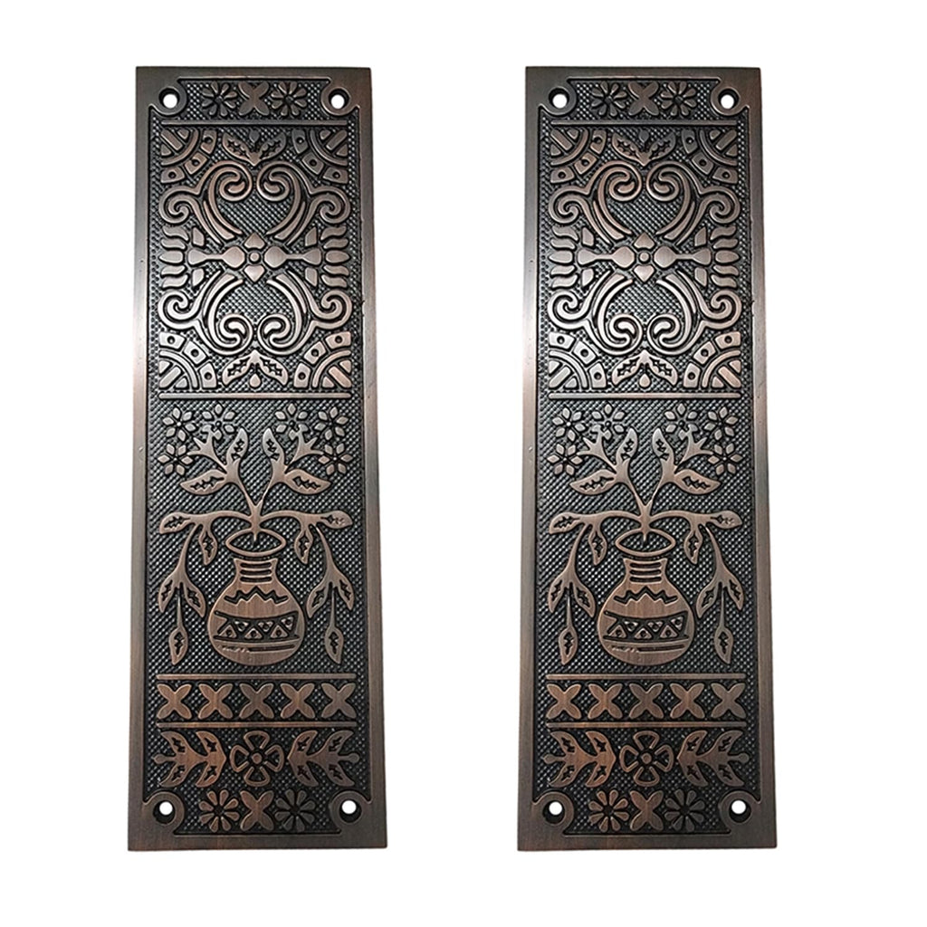 Adonai Hardware Decorative Aluminium Push Plate (10 Inch "Melchizedek" x 2 Pack,