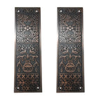 Adonai Hardware Decorative Aluminium Push Plate (10 Inch "Melchizedek" x 2 Pack,