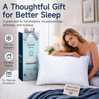 QUTOOL Cooling Memory Foam Pillow Queen Adjustable for Side Back Sleepers
