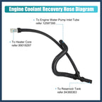 Radiator Surge Tank Outlet Hose 15834772 15834773 GM Truck SUV Coolant Hose