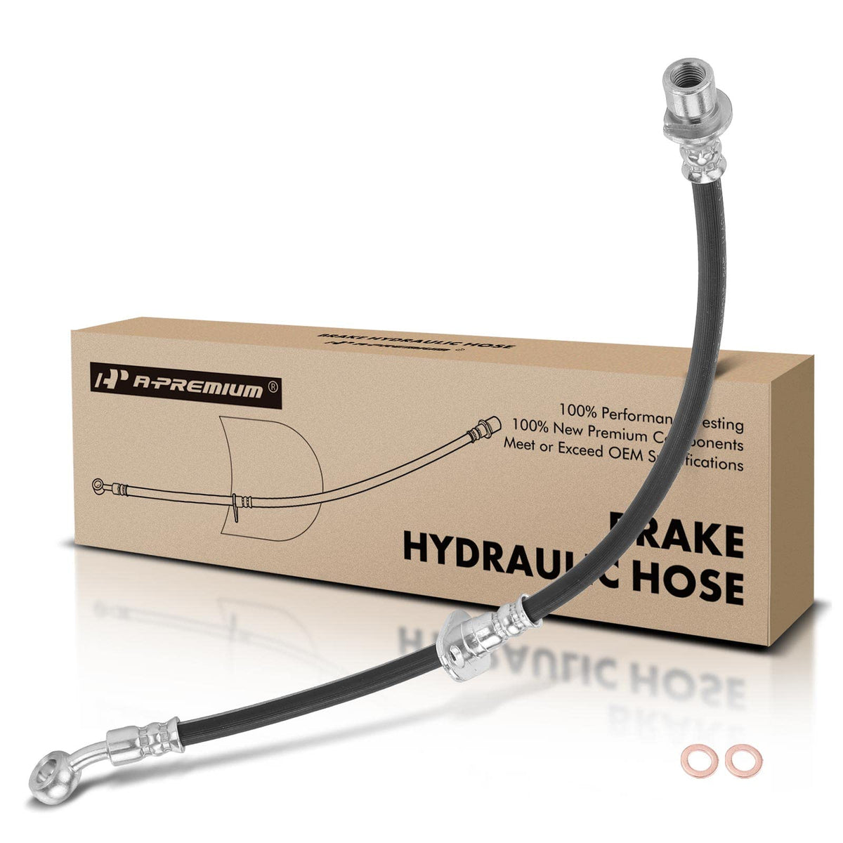 A-Premium Rear Passenger Brake Hydraulic Hose Compatible Honda