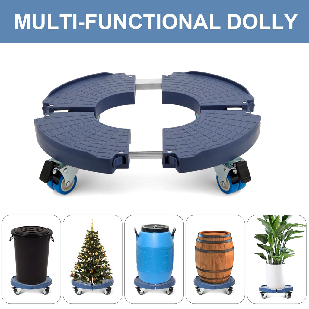 W B D WEIBIDA 2 Pack Plant Roller with Wheels Heavy Duty 440 Pounds,