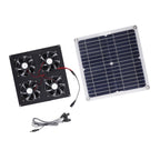 Locadence Solar Panel Powered Fan, 100W Solar Panel Powered Exhaust Fan Solar 4