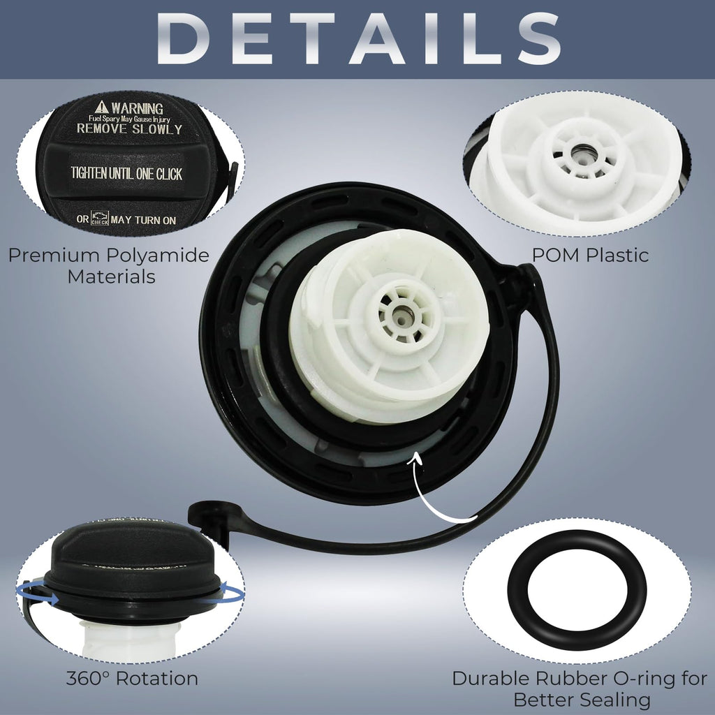 Gas Fuel Cap for 2004-2020 Kia Hyundai Elantra Sonata Soul Sorento 31010-3L600U