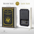 Fake Book Safe Box with Combination Lock Large Diversion Secret Storage