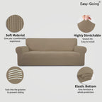 Stretch Sofa Slipcover 1 Piece Couch Cover Protector Jacquard Small Check