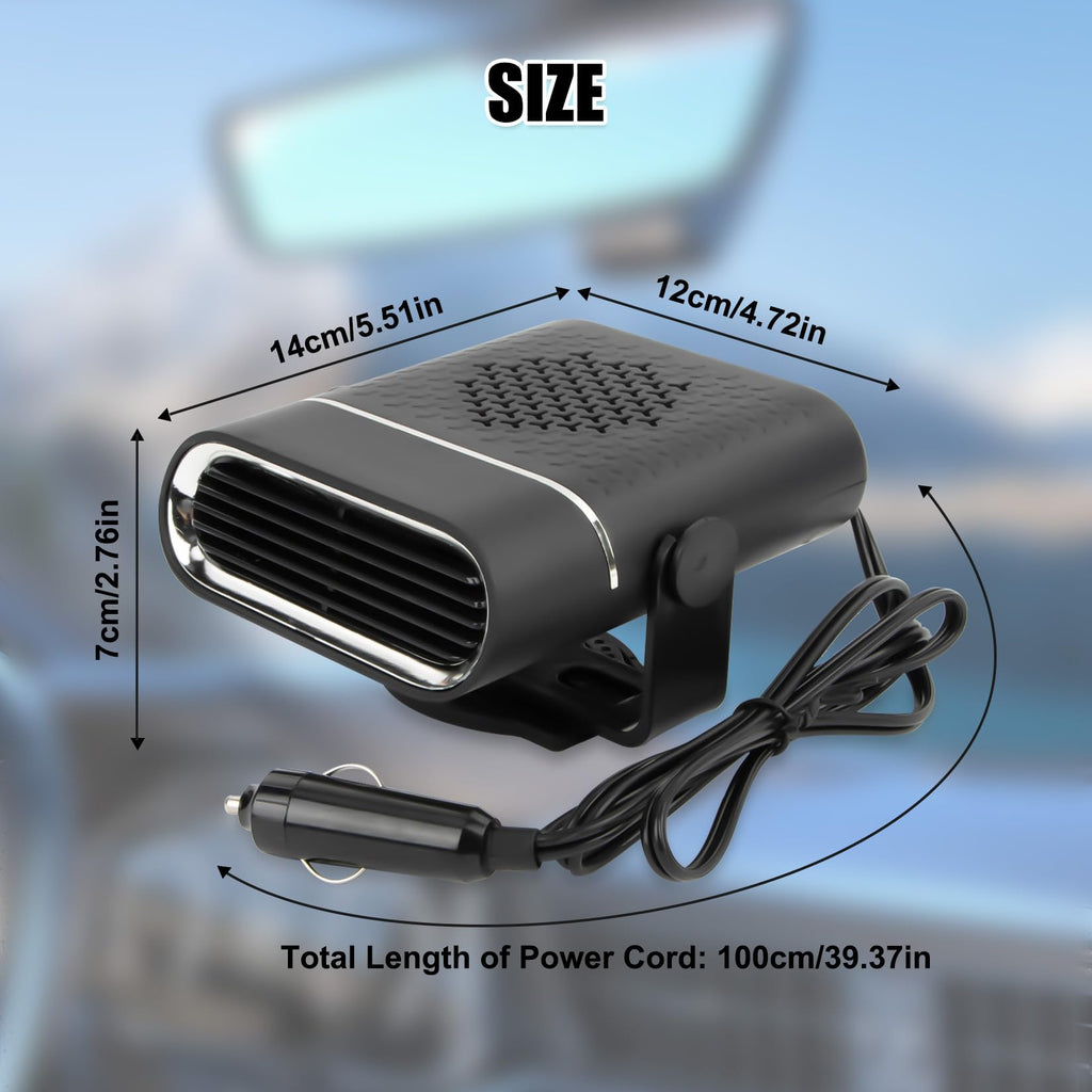 Car Heater - PSLER 12v Plug in Heater for Car, Windshield Warmer Quick