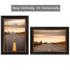 Golden State Art, 8x12 Inch Poster Frame Black with Burgundy and Gold Trim,
