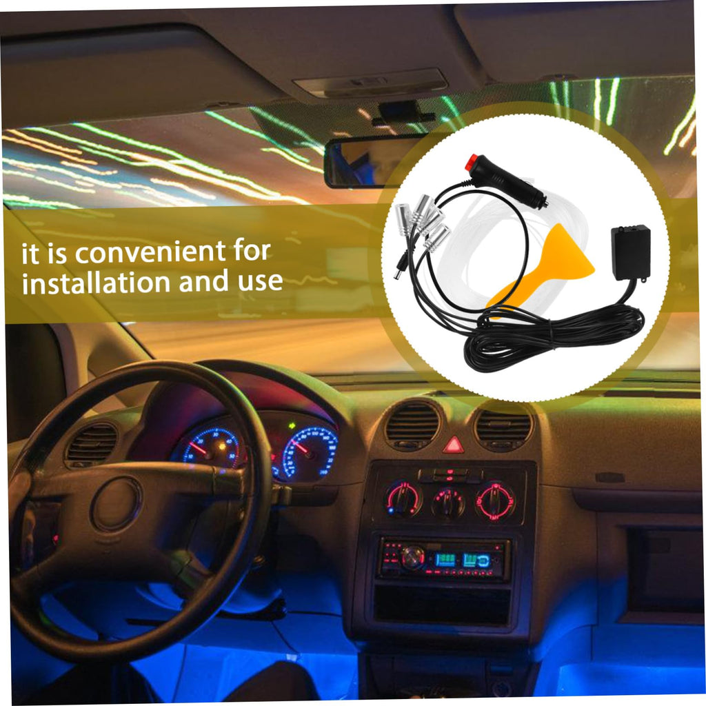Zerodeko LED Car Interior Ambient Light Fiber Optic RGB Door Strip App Control