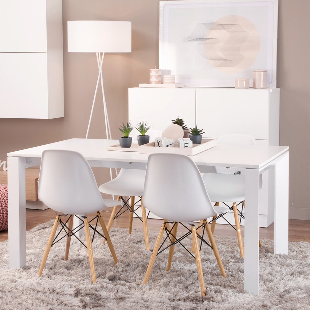 Furmax Modern Style Dining Chair Mid Century Modern DSW Chair, Shell Lounge