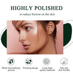 BLISI Green Onyx Pure Titanium Stud Earrings 5mm Natural Stone Women Earrings