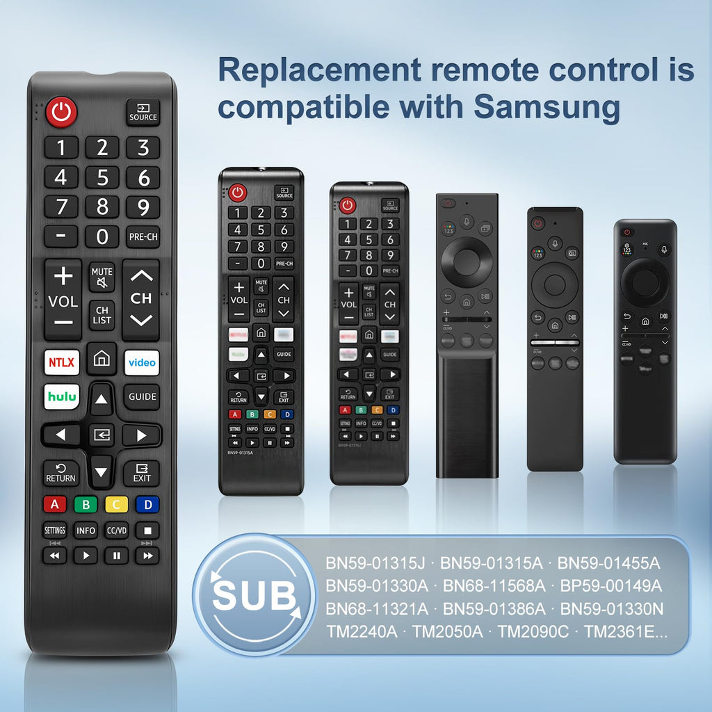 【Pack of 2】 Replacement for Samsung TV Remote Control, Universal Remote for