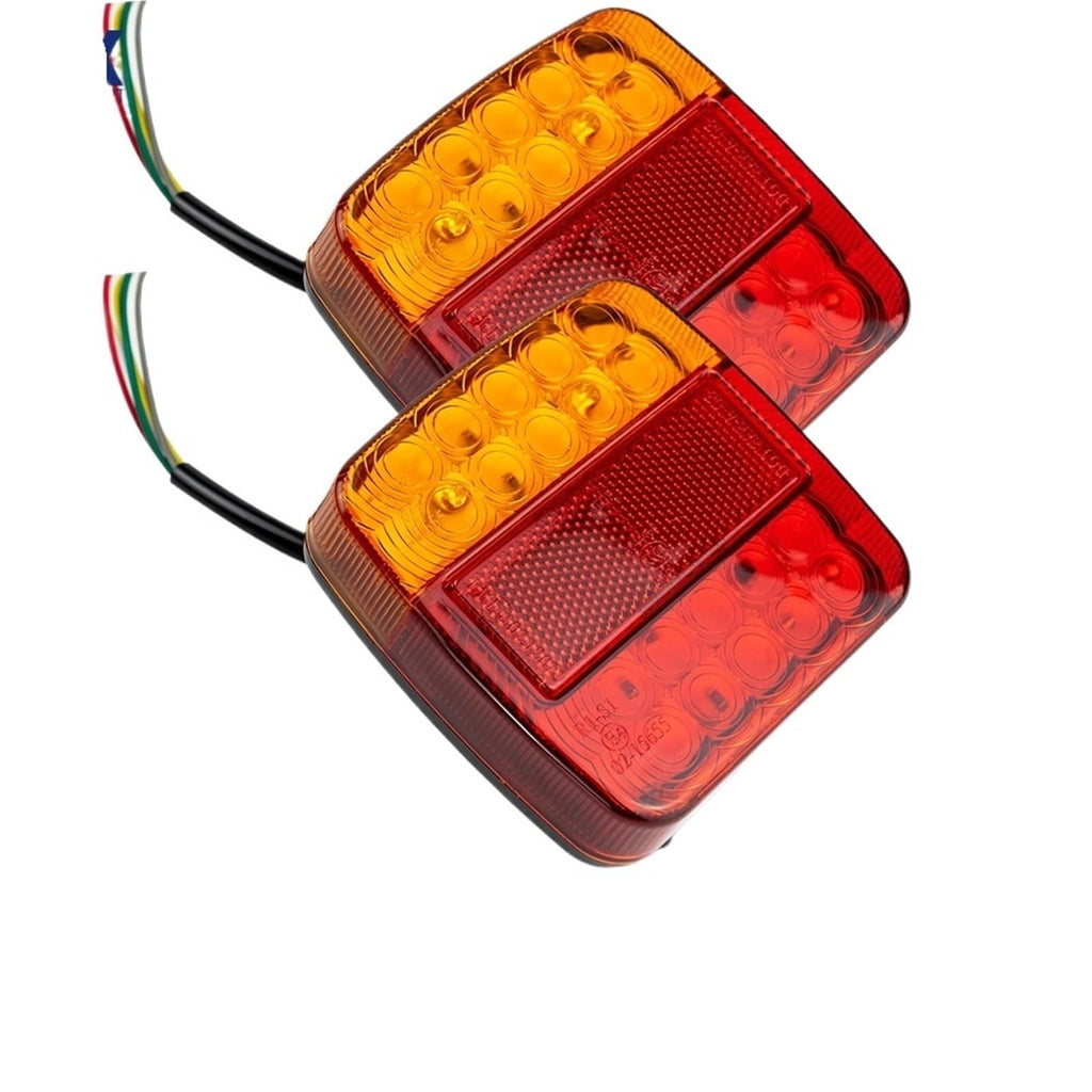 LED Waterproof Trailer Lights Kit Brake Tail Running License Lamp 12V RV Truck