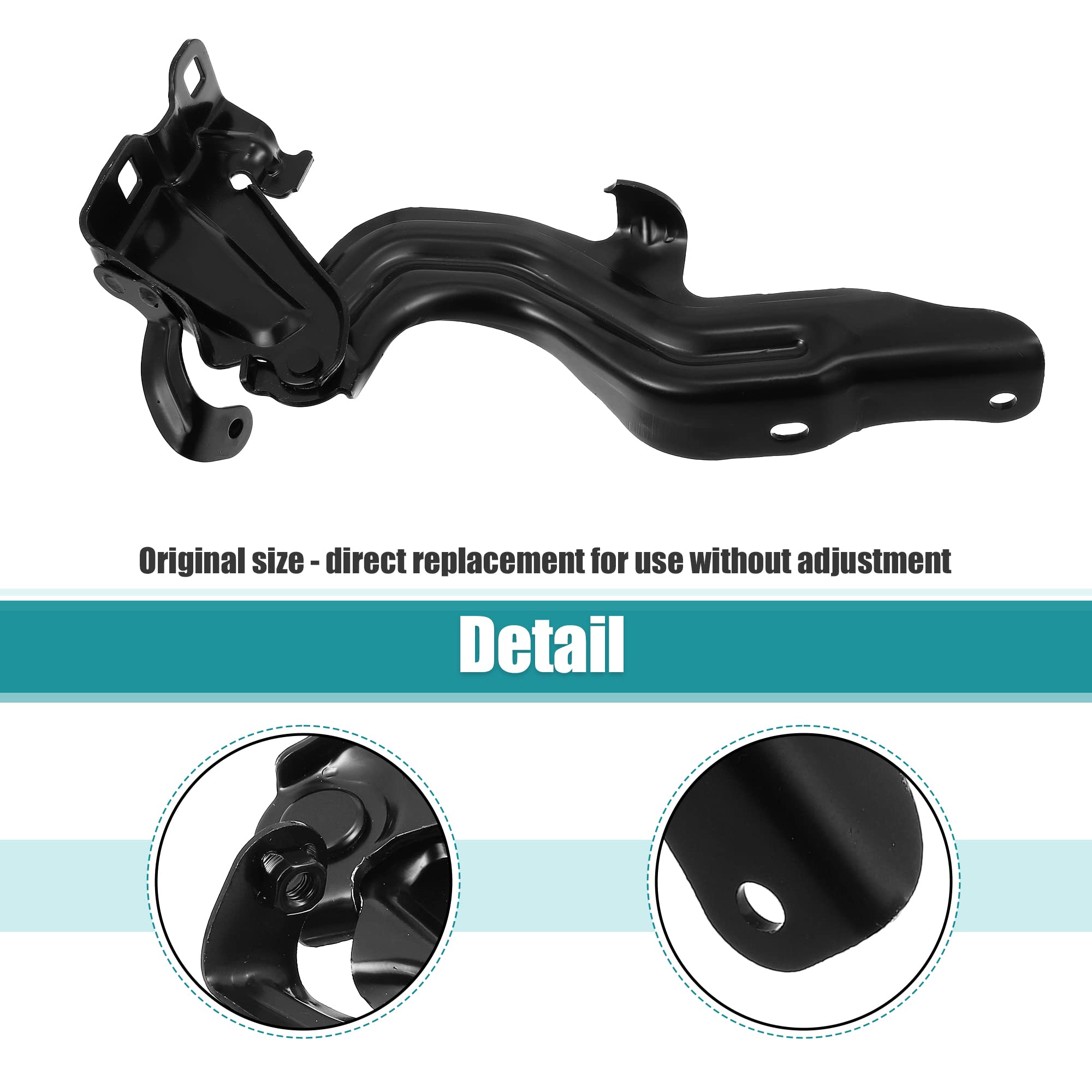 X AUTOHAUX 1 Pair LH RH Car Engine Hood Hinge for Nissan Altima 2013 2014 2015 2016 2017 2018 Driver & Passenger Side Hood Hinge Replaces 65400-3TA0A 65401-3TA0A