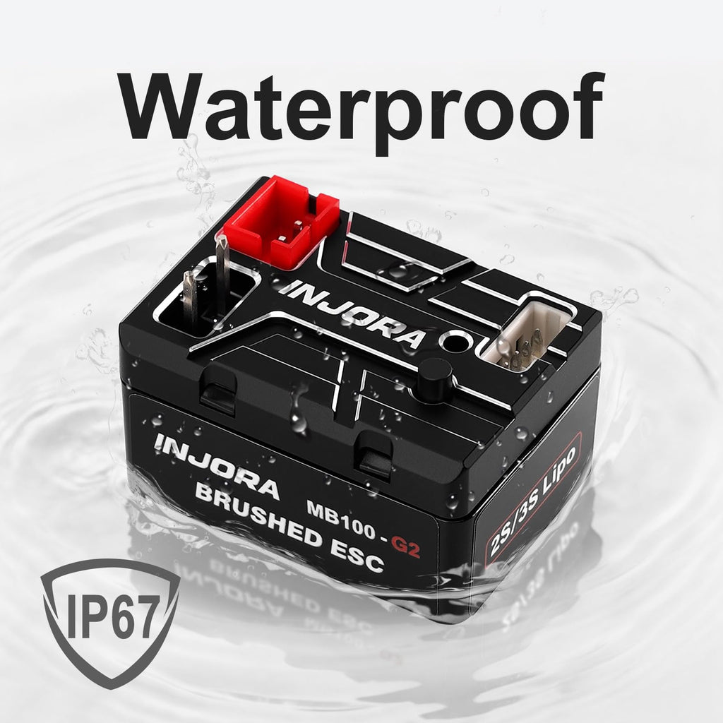 INJORA MB100 G2 Brushed ESC 40A for 1/24 1/18 RC Crawler SCX24 AX24 TRX4M