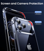 Mkeke Clear iPhone 17 Pro Case Shockproof Military Grade Drop Protection 6.3