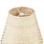 Aspen Creative 32984, Empire Natural Palm Leaf Spider Shade, 6" Top x 10" Bottom