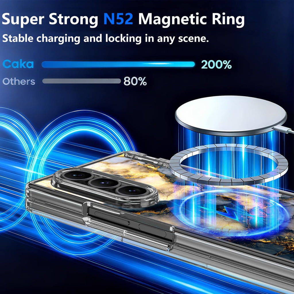 Meshine for Galaxy Z Fold 7 Case,[Compatible with MagSafe][Hinge