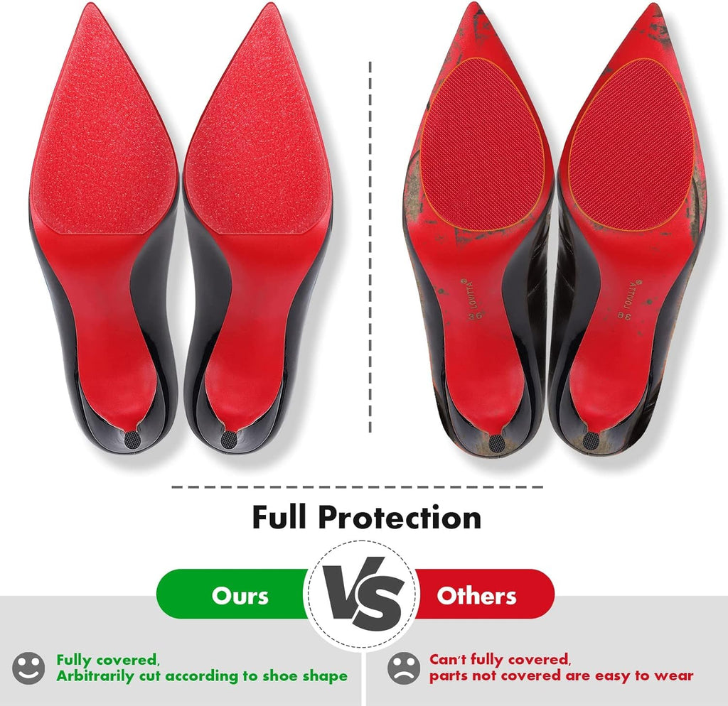 8 Pack Red Bottom Sole Protector Anti-Slip High Heel Shoe Sticker for Louboutin