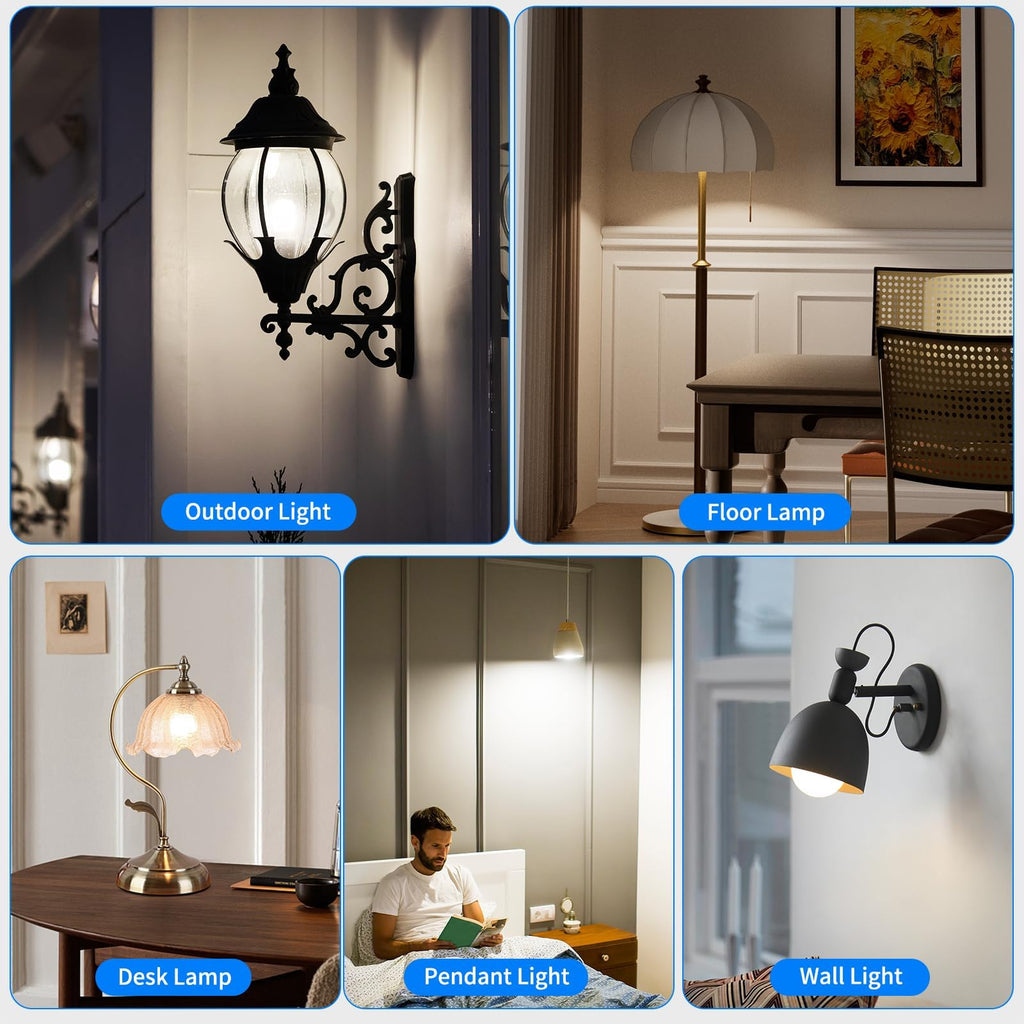 Novapollo LED Light Bulbs, A19 100 Watt Equivalent LED Bulbs, E26 Standard Base,