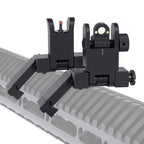 Kitmose 45 Degress Offset Iron Sights Low Profile Fiber Optics AR Sights
