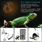 DOMICA 150W 2 Pack Reptile Heat Bulb, Beared Dragon Ceramic Heat Emitter, E26 No