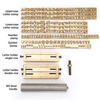 WUTA Brass Stamping Tools Flexible Letters Numbers Alphabets Symbols Characters