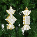 LANGXUN 20pcs Christmas Ornaments Set 2025 Tree Hanging Decor Candy Gingerbread
