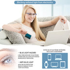 STASTEND Progressive Multifocal Anti Blue Light Reading Glasses for Women and