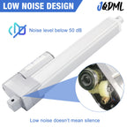 JQDML 12V High Speed Linear Actuator - 28 Inch Stroke, 66lbs/300N, 1.77"/s