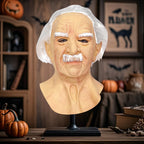 OPEN BOX Halloween Creepy Old Man Latex Mask Realistic Wrinkle Full Head Cosplay