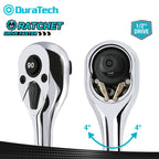 DURATECH 1/2 Inch Drive Ratchet 90 Tooth Quick Release Reversible Wrench Cr-V