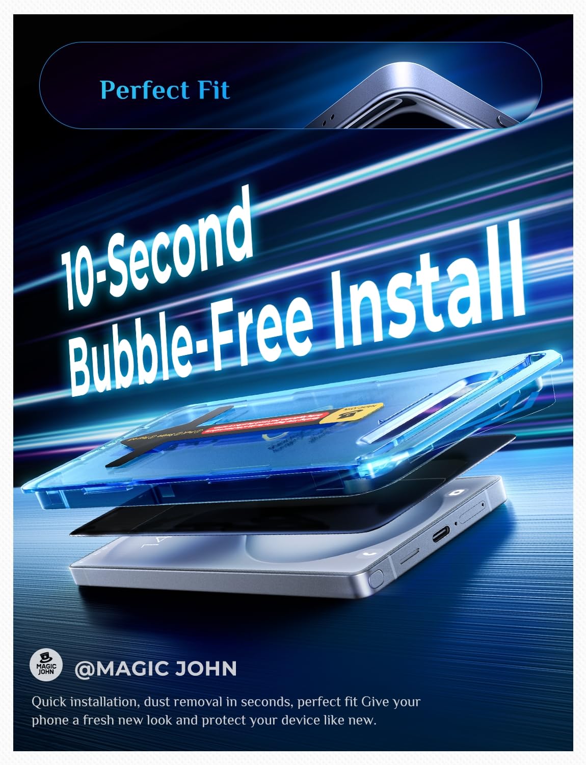 MAGIC JOHN for Samsung Galaxy S26 Ultra Privacy Screen Protector 6.9inch,