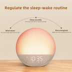 Sunrise Alarm Clock White Noise Machine: Natural Wake Up Light - Dimmable Clock