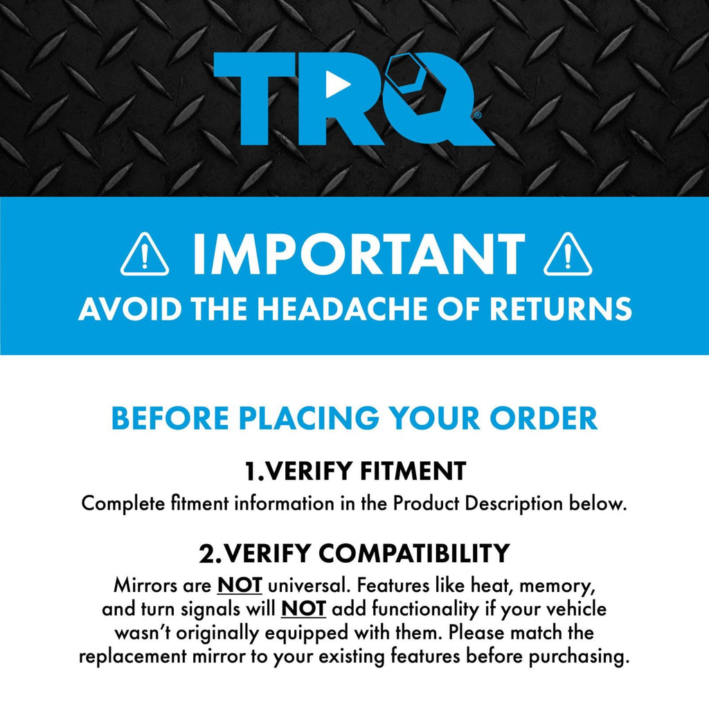 TRQ Driver Side Mirror Assembly Power Heated Turn Signal Blind Spot Paint to Match Compatible with 22-24 Hyundai Tucson SEL 22-24 Santa Cruz SEL 22-23 Santa Cruz SEL Premium 23-24 Santa Cruz Night