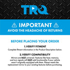 TRQ Driver Side Mirror Assembly Power Heated Turn Signal Blind Spot Paint to Match Compatible with 22-24 Hyundai Tucson SEL 22-24 Santa Cruz SEL 22-23 Santa Cruz SEL Premium 23-24 Santa Cruz Night