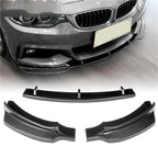 BMW F32 F33 F36 4 Series Front Lip Splitter M-Sport 2014-2019 Carbon 3PCS