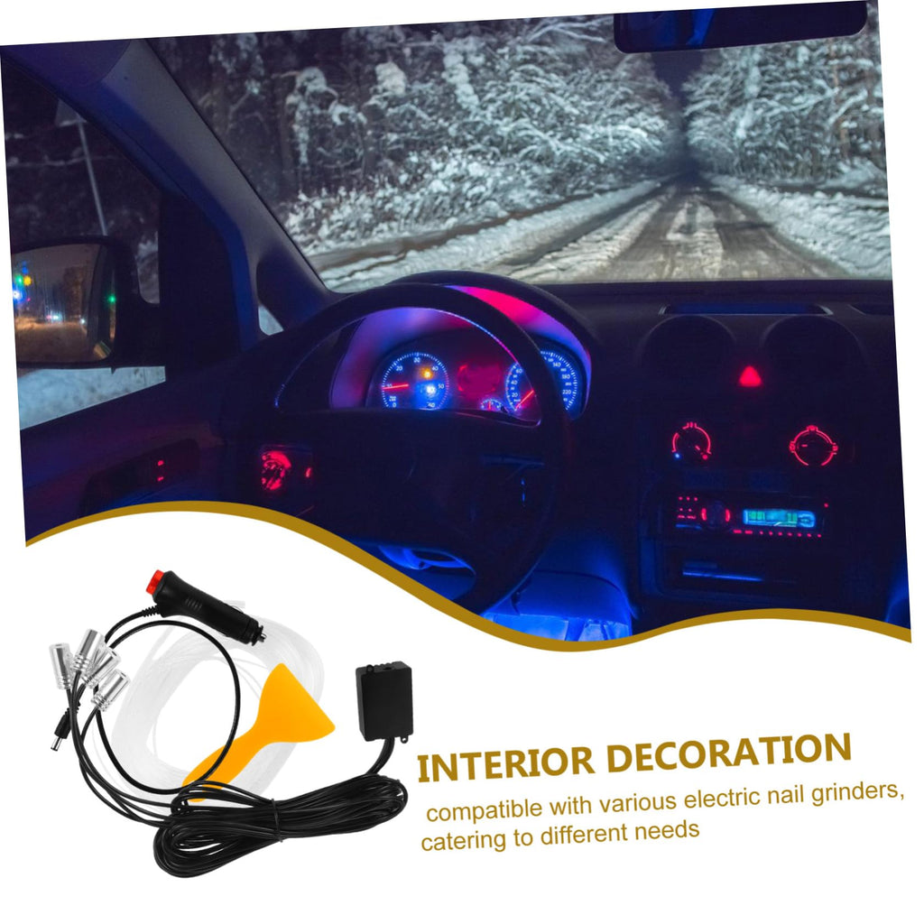 Zerodeko LED Car Interior Ambient Light Fiber Optic RGB Door Strip App Control
