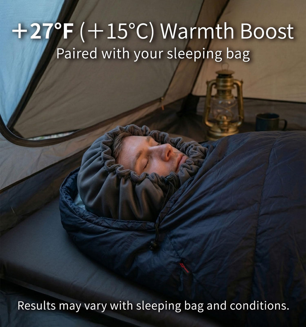 Litume All Season Fleece Sleeping Bag Liner Lightweight Mummy Sleeping Sack for