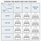 132x120 Super King Comforter, Extra Large King Size Comforter Oversized, All