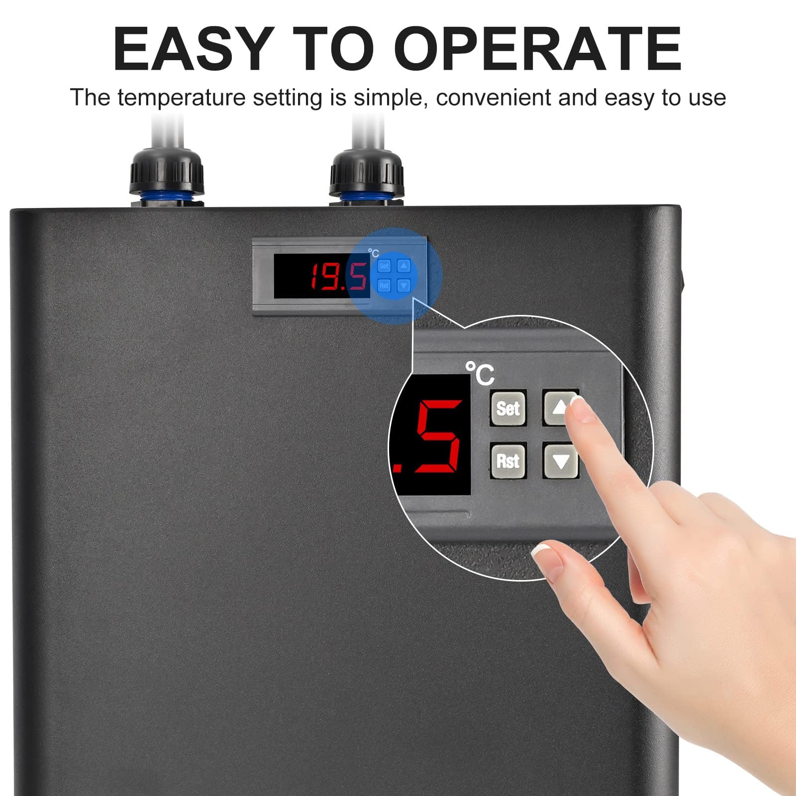 1/3HP Aquarium Chiller 79 Gal 300L Fish Tank Water Cooler Hydroponics