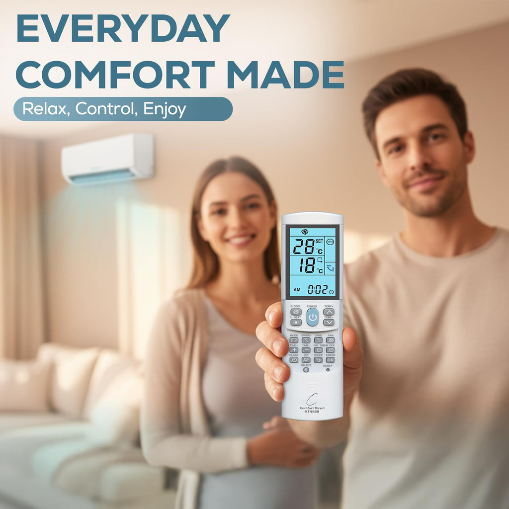 KTN828 Universal Mini Split A/C Remote Control Dual °F °C Modes