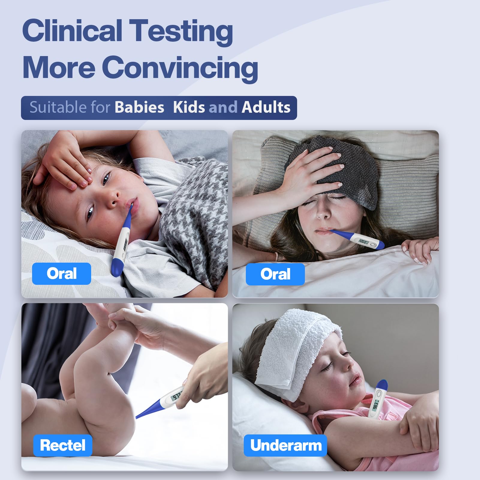 Boncare 10 Seconds Digital Thermometer for Adults and Kids - Accurate & Safe