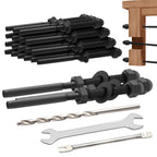 Andorm 20pcs 1/8" Cable Railing Tensioner Terminal Kit Black, Threaded Swage